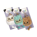 Plush Owl Key Chain - assorted colours